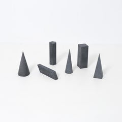 Set of 6 Zinc Geometric Models
