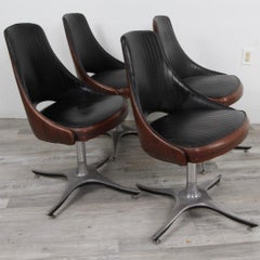 Set of 60s Era Chromcraft Swivel Chairs