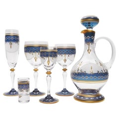 Set of 61 Crystal Glasses, France by Cristallerie Des Vosges Du Nord, 1990s