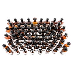 Ensemble de 67 bouteilles d'apothicaire vintage en ambre, Europe
