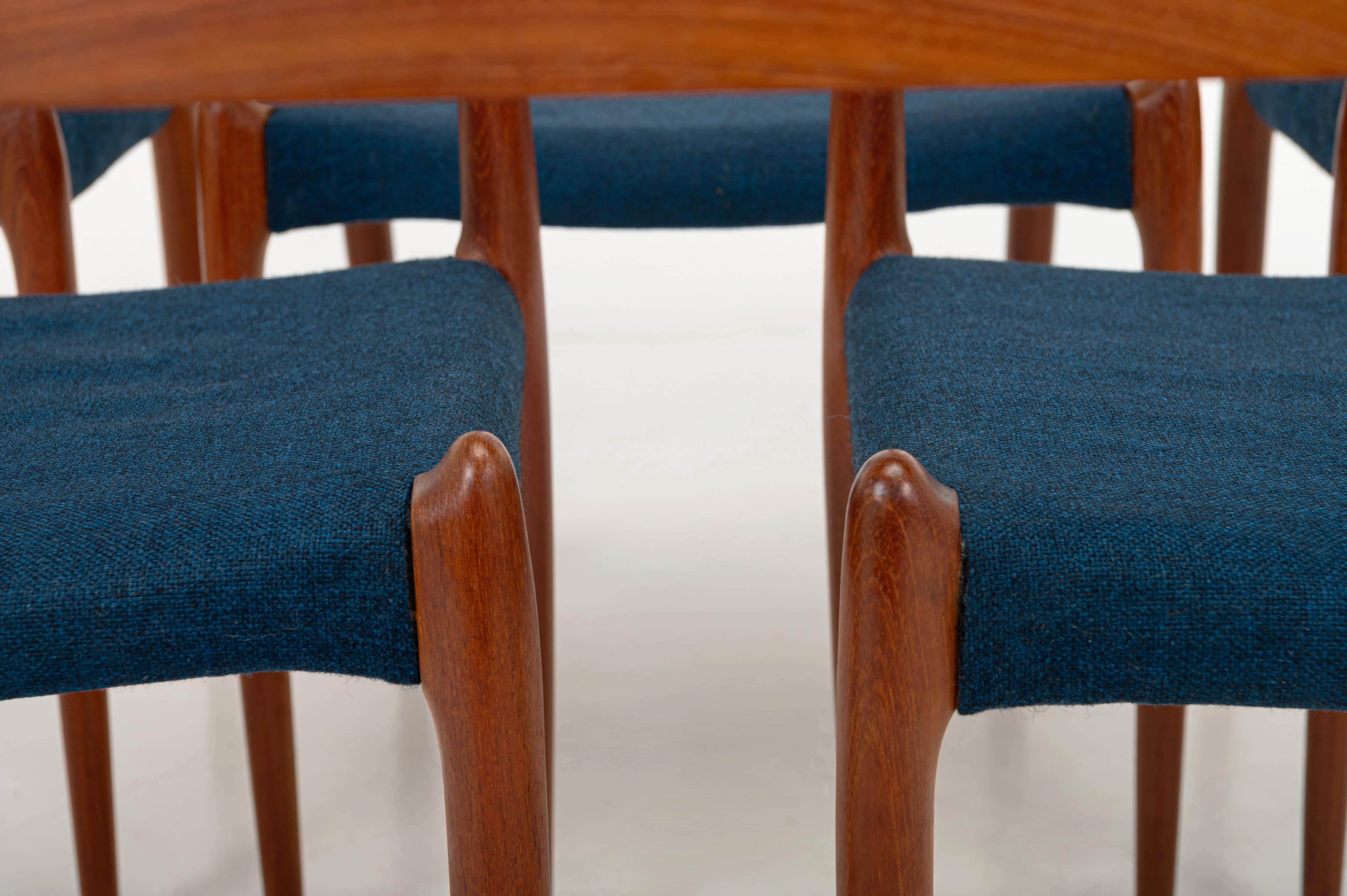 Set di 6 sedie da pranzo 'Model 78'di Niels O. Møller per J.L. Møllers, anni '60 in vendita 4