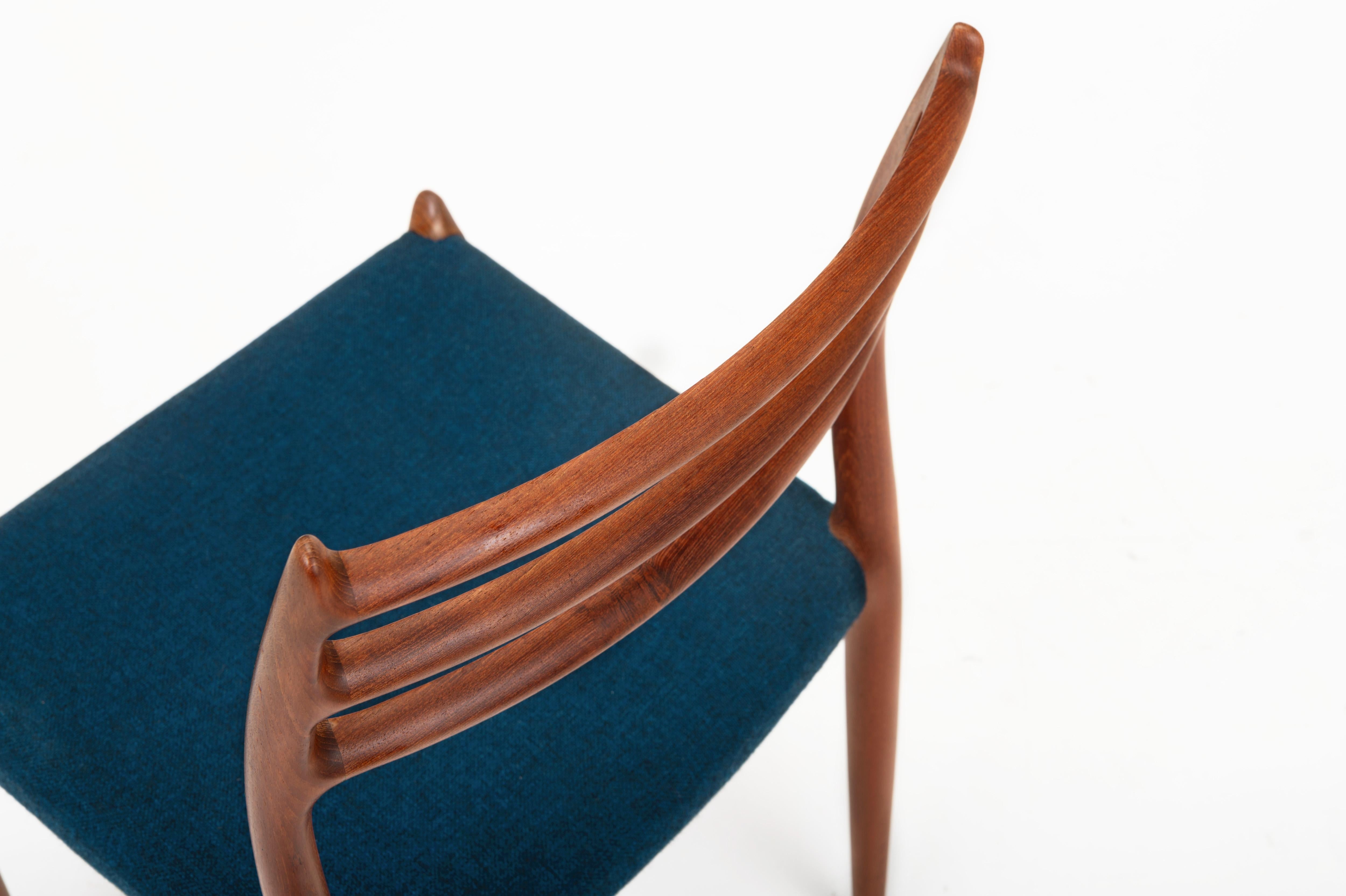 Set di 6 sedie da pranzo 'Model 78'di Niels O. Møller per J.L. Møllers, anni '60 in vendita 7