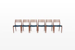 Set of 6Dining Chairs 'Model 78'by Niels O. Møller for J.L. Møllers, 1960s