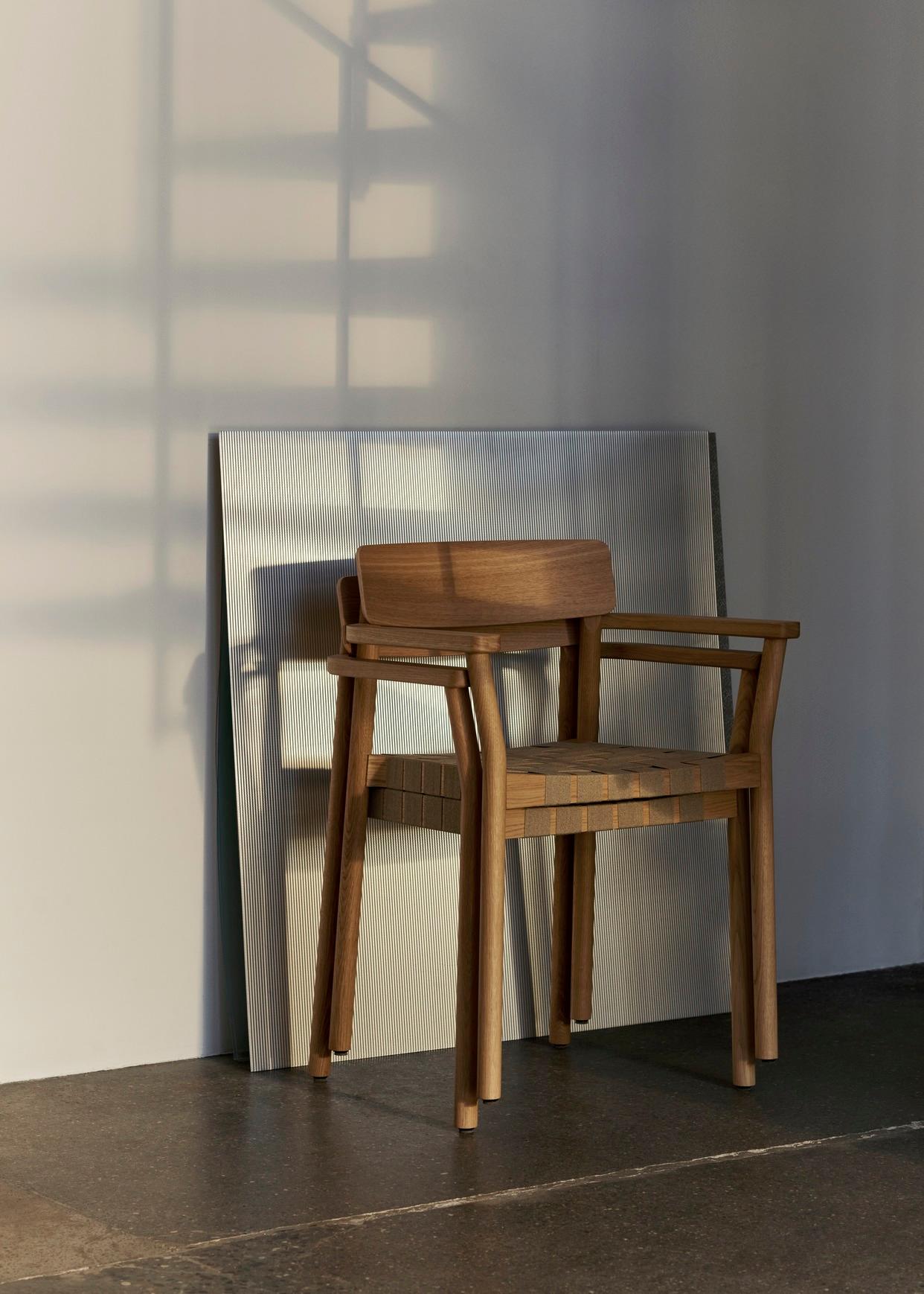 Set of 6TK1 & 2TK9 Betty Chairs, L Oak/Natural Webbing by Thau & Kallio for &T For Sale 7