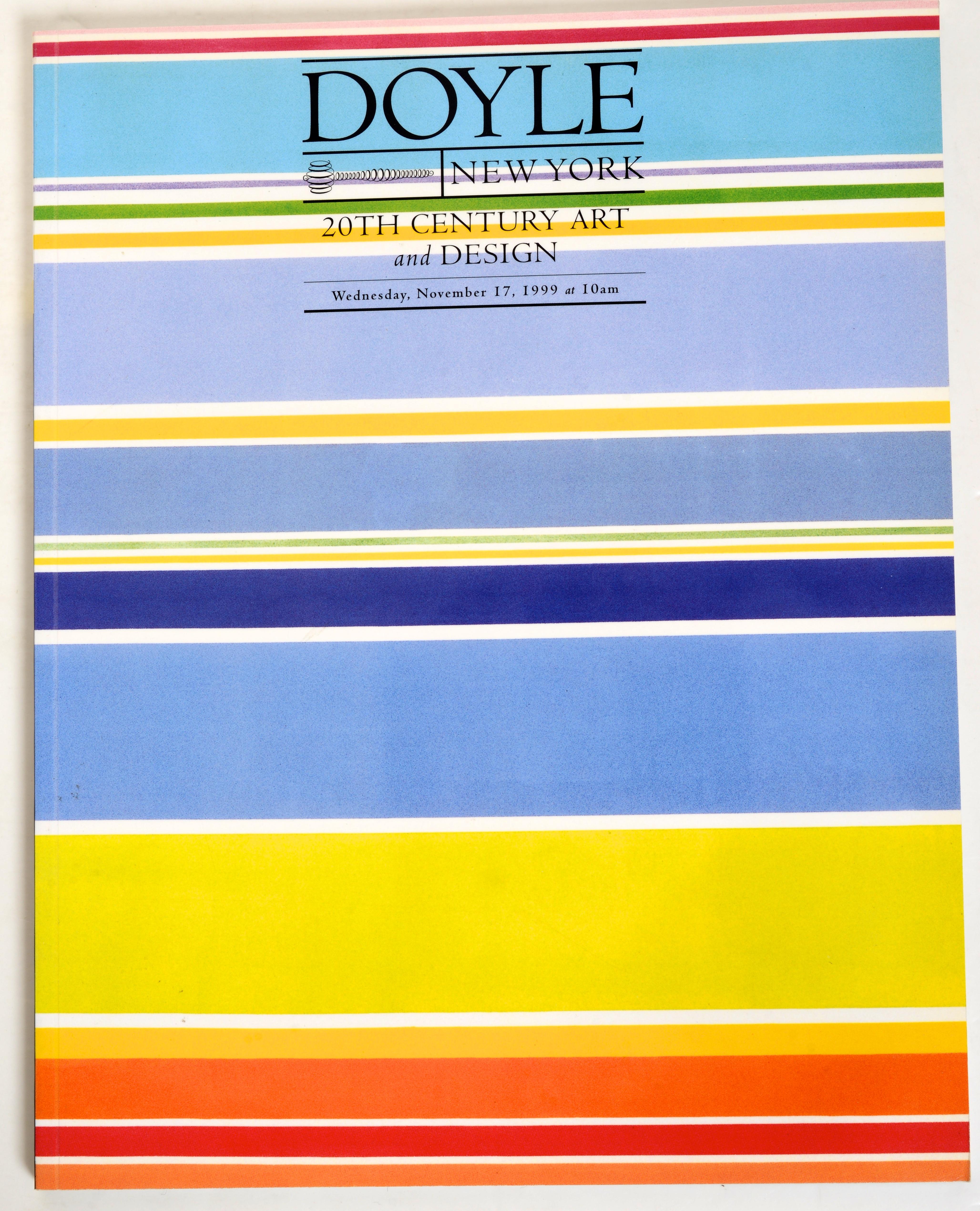 Set of 7-20th Century Art & Design Catalogs Doyle's New York In Excellent Condition For Sale In valatie, NY