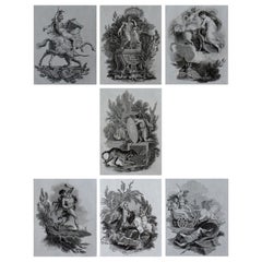 Set of 7 Antique Allegorical Prints, Greek and Roman Mythology, circa 1820