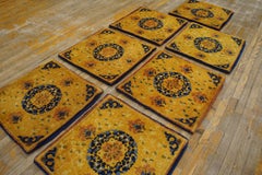 Set of 7 Antique Chinese Ningxia Rugs