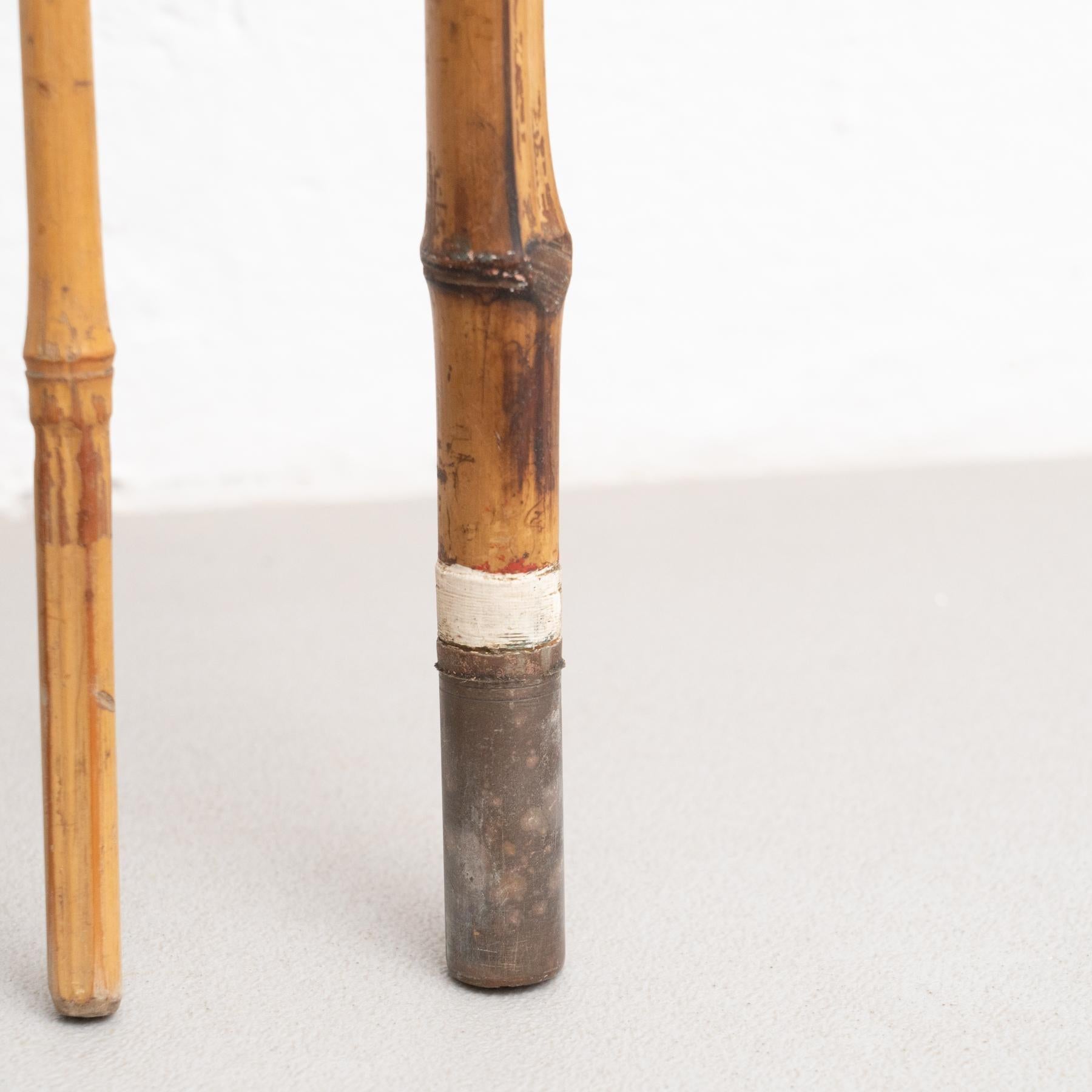 Ensemble de 7 cannes à pêche antiques et Parts One, circa 1900 en vente 8