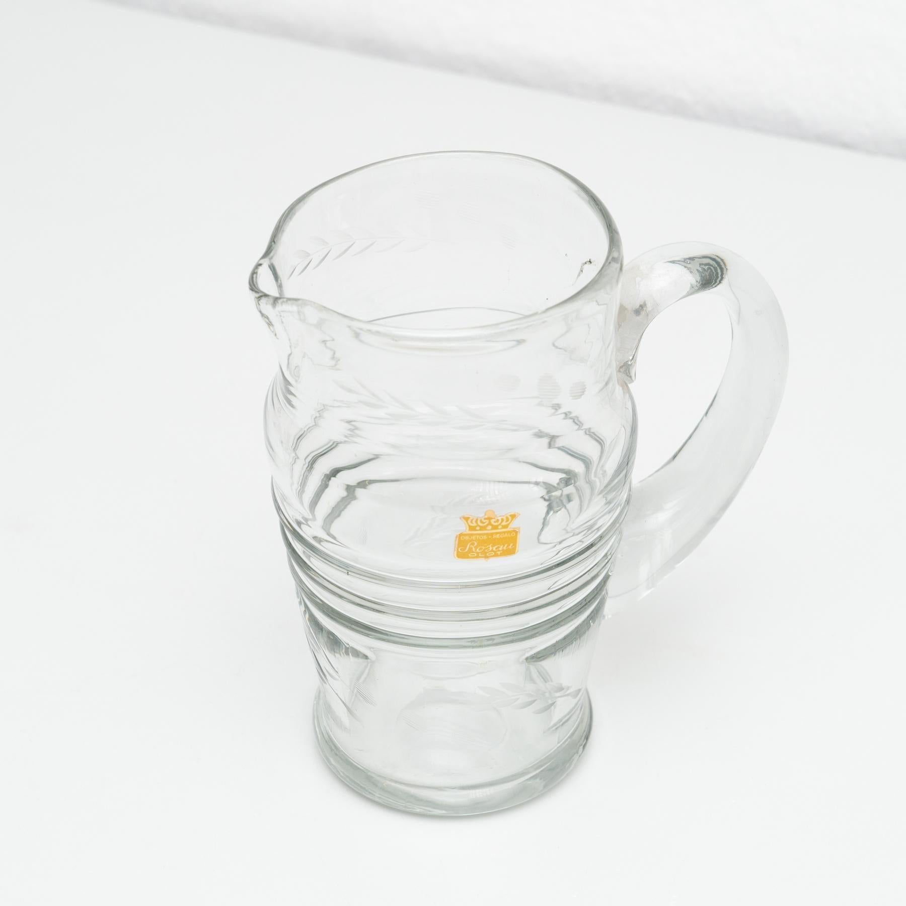 Ensemble de 7 verres à eau espagnols anciens et JAR, vers 1950 en vente 7