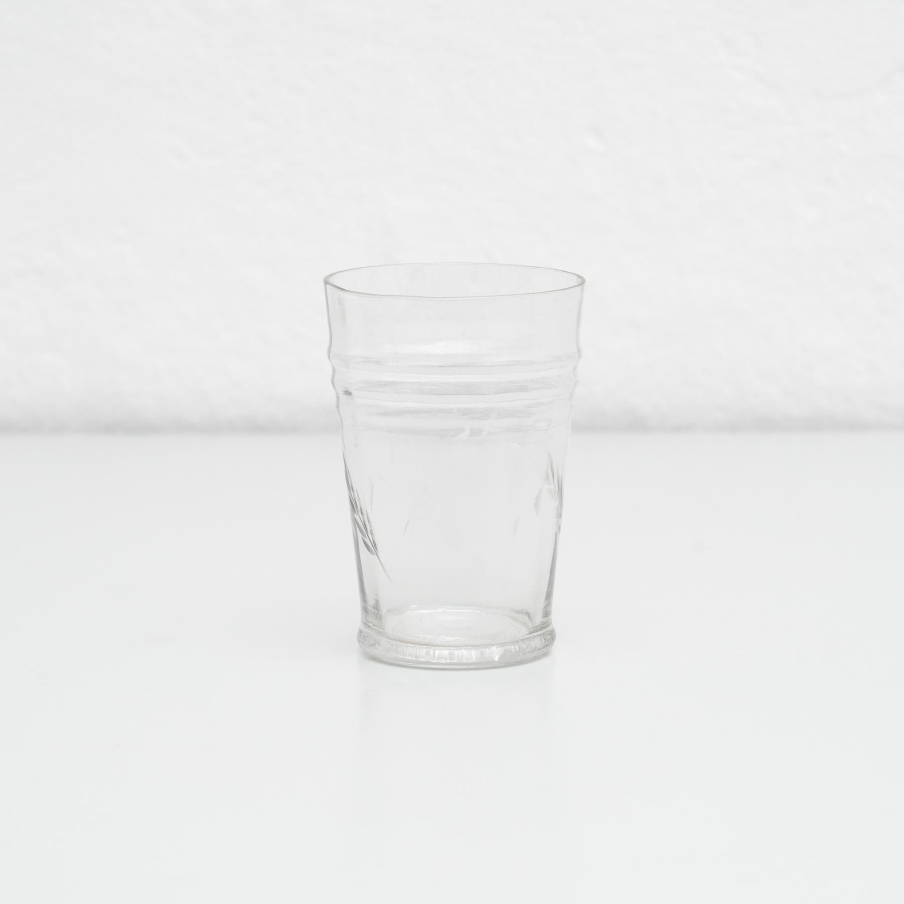 Espagnol Ensemble de 7 verres à eau espagnols anciens et JAR, vers 1950 en vente