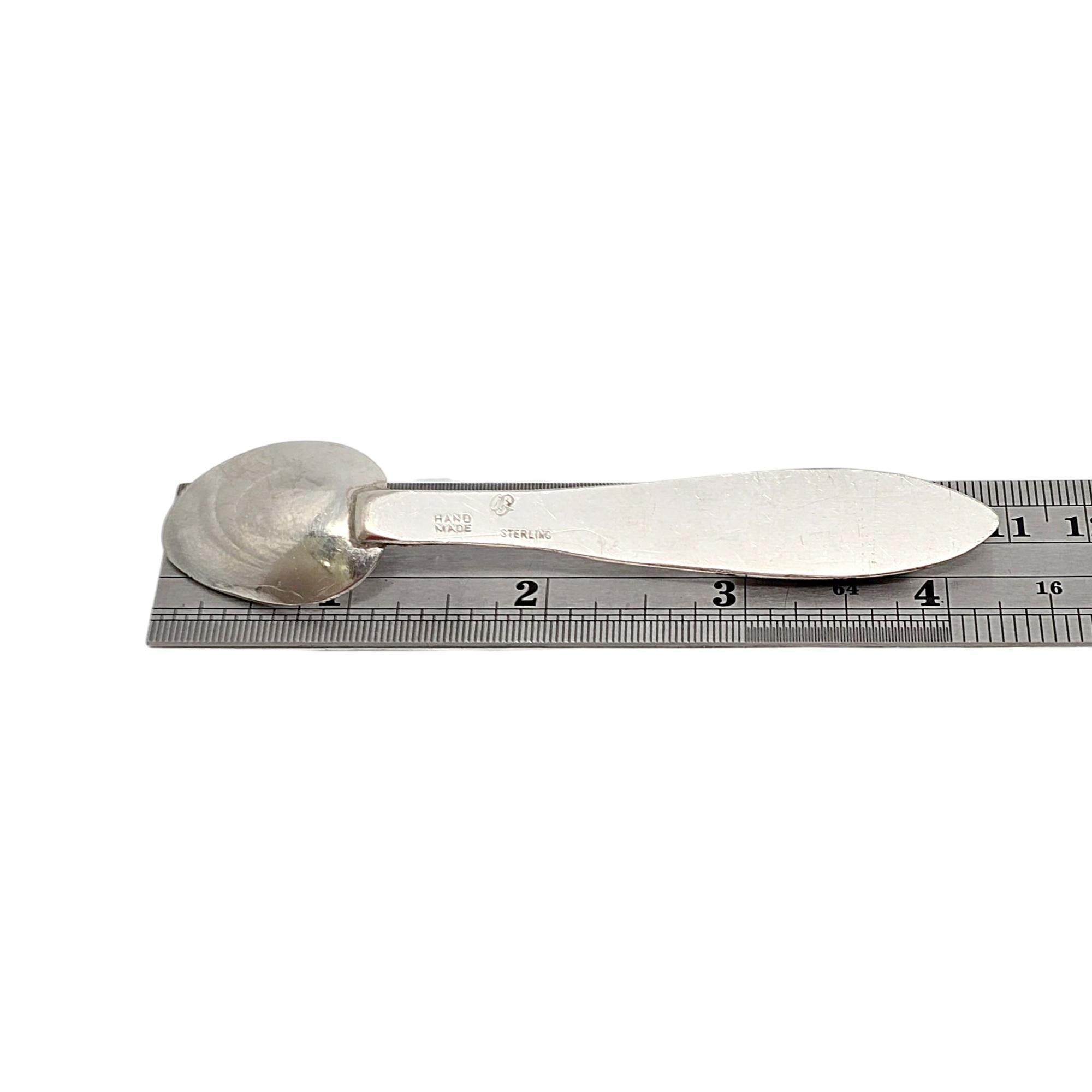 Set von 7 kleinen Löffeln aus Sterlingsilber mit mehreren Steinen aus der Arts and Crafts-Ära #21585 4