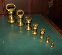 Set of 7 Brass Bell Form Weights