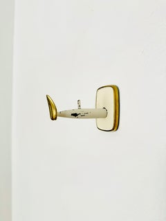 Set of 7 Brass Coat Hooks by Vereinigte Werkstätten München