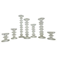 Set von 7 Kerzenhaltern von Timo Sarpaneva für IIttala, 1970er Jahre