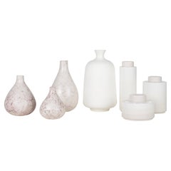 Set of 7 Ceramic Vases and Pots, Handmade in Portugal by Lusitanus Home