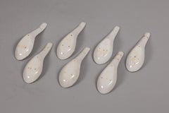 set of 7 Chinese porcelain spoons, 19th c.