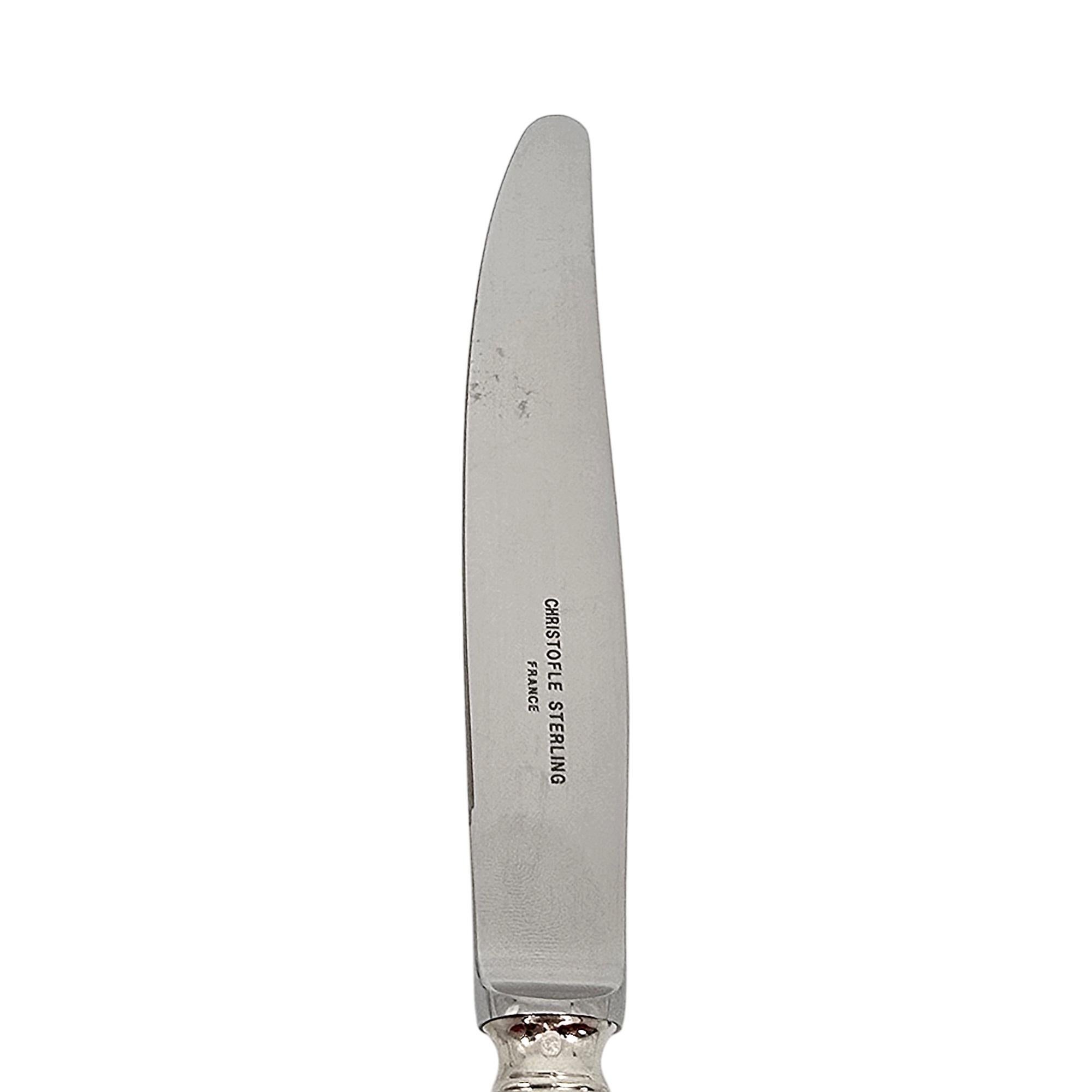 Set di 7 coltelli Christofle in argento Sterling Chinon Modern Hollow da 9 3/4