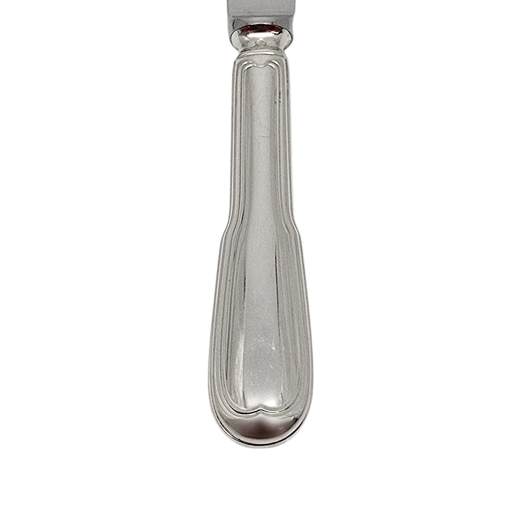 Set di 7 coltelli Christofle in argento Sterling Chinon Modern Hollow da 9 3/4