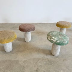 Conjunto de 7 setas de hormigón, años 50 Francia