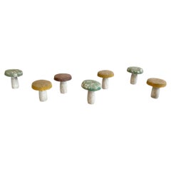 Conjunto de 7 setas de hormigón, años 50 Francia