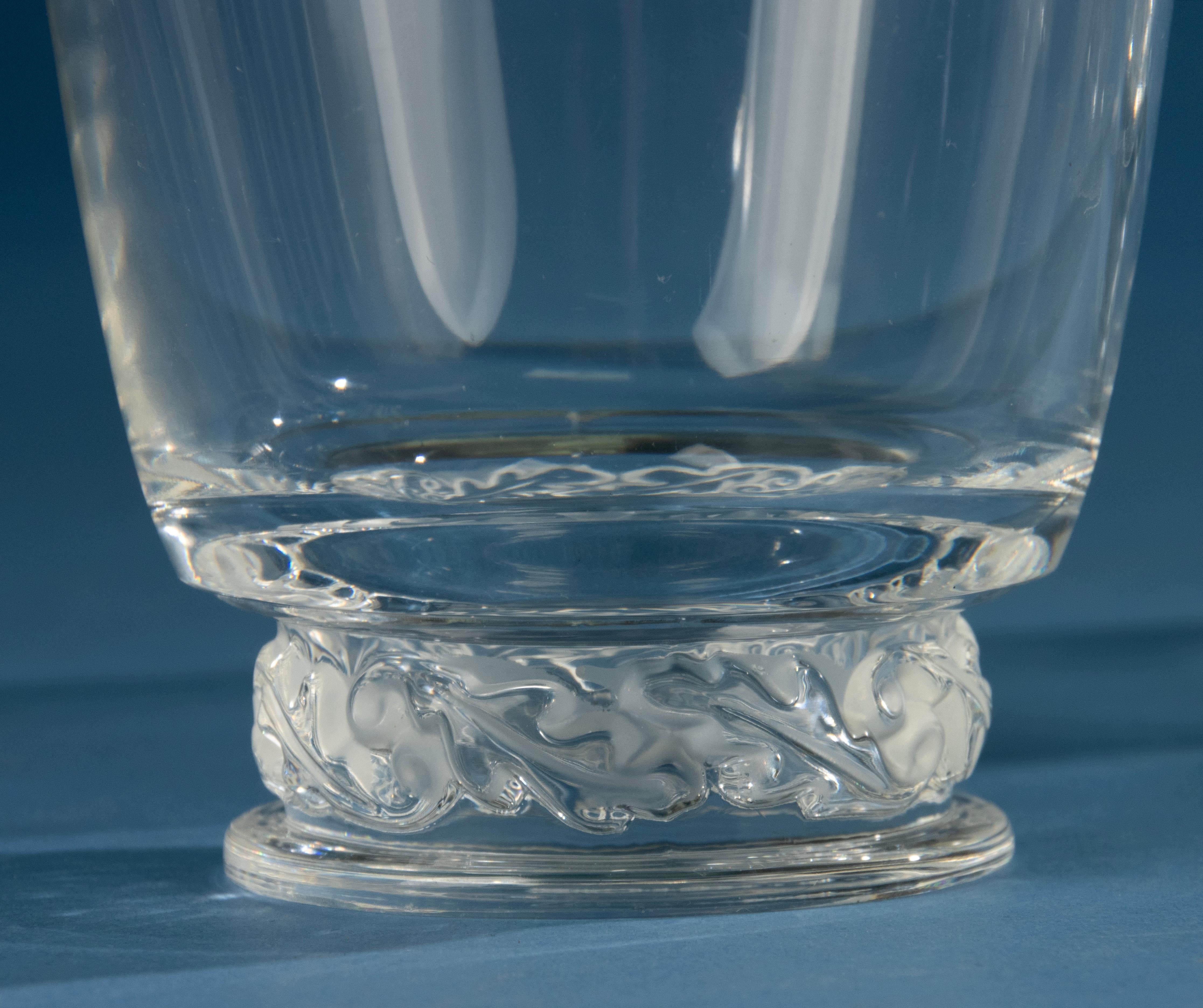 Set of 7 Crystal Glasses - Lalique - Model Saint Hubert (Kristall) im Angebot