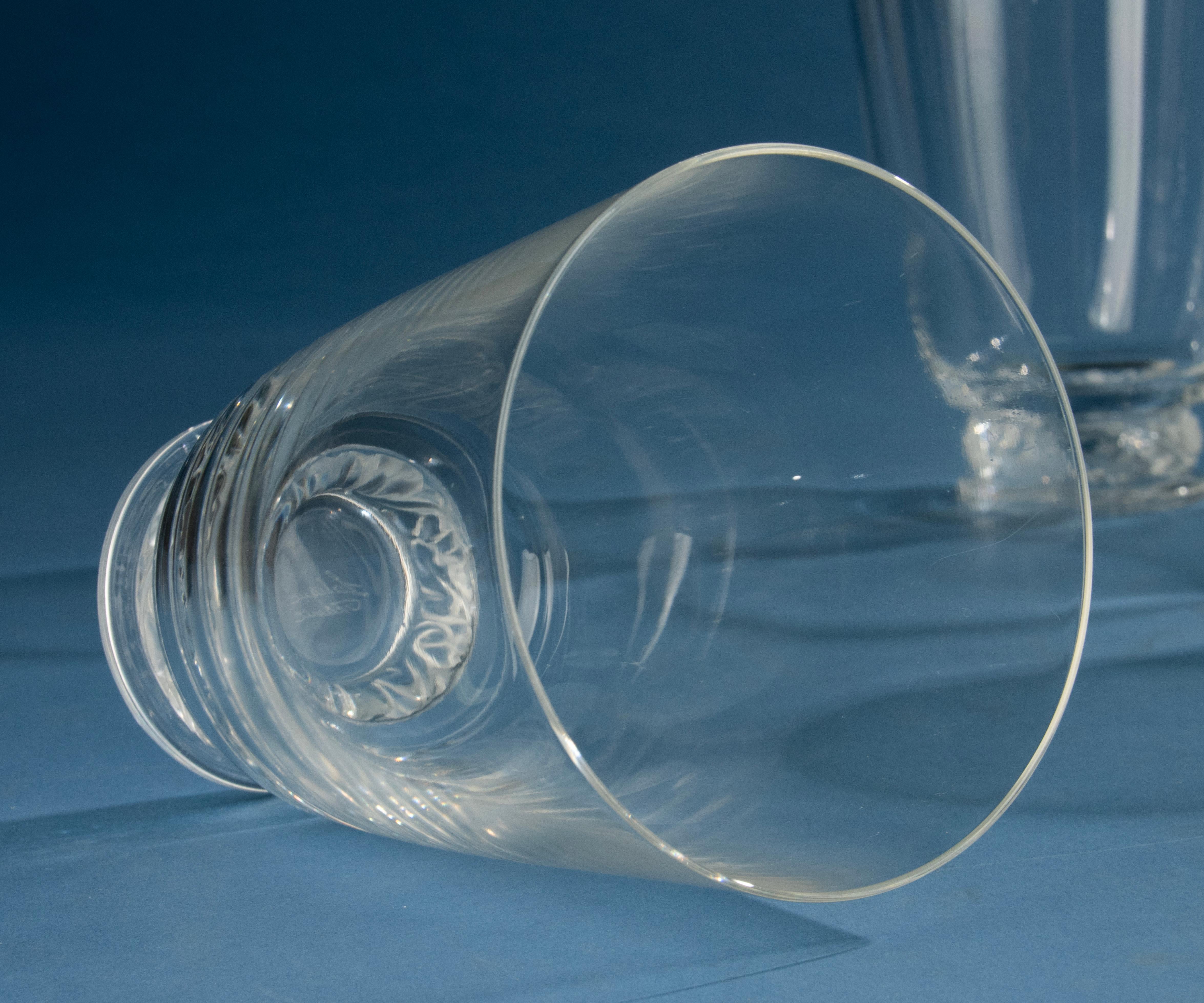 Set of 7 Crystal Glasses - Lalique - Model Saint Hubert im Angebot 1