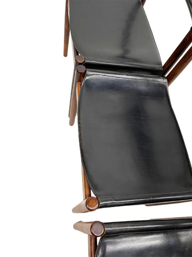 Ensemble de 7 chaises de salle à manger conçues par Kurt stervig pour Sibast, années 1960 en vente 5