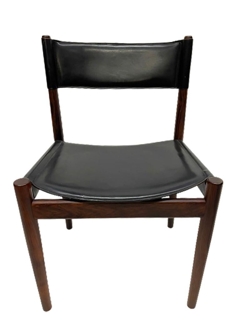 Danois Ensemble de 7 chaises de salle à manger conçues par Kurt stervig pour Sibast, années 1960 en vente