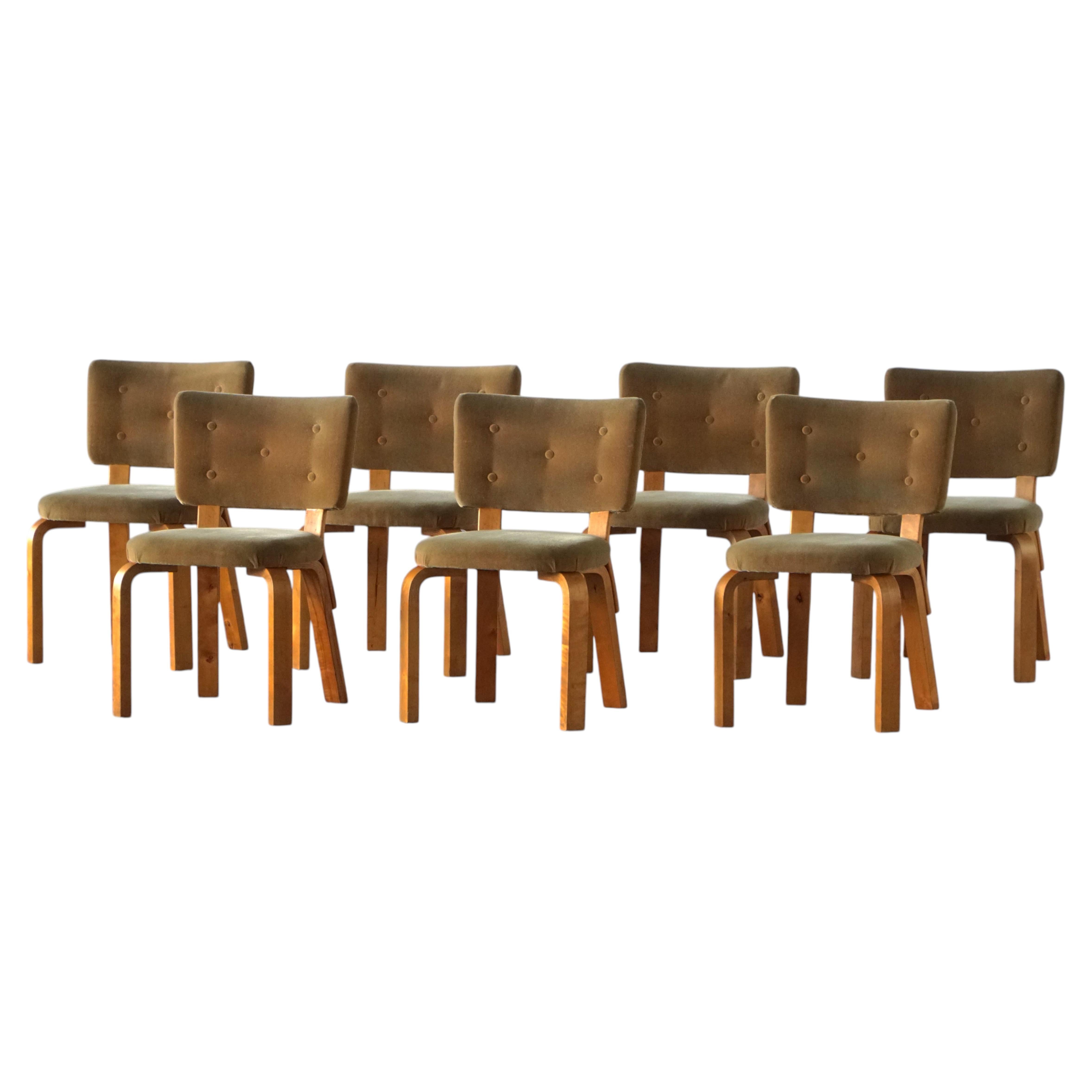 Set of 7 Model 62 Dining Chairs, Alvar Aalto for Artek / Hedemora, Sweden, 1950s