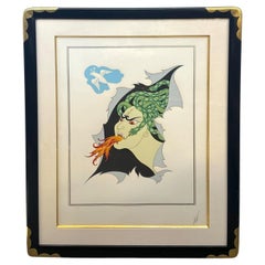 Ensemble de 7 lithographies d'Erté représentant les sept péchés capitaux, 1982