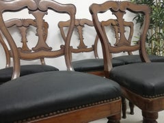 Conjunto de 7 Sillas Francesas Siglo XIX Charles X