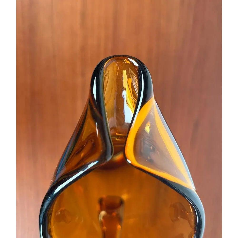 Verre Ensemble de 7 carafes et verres à boire en verre ambré de la série Jagdhaus allemande, années 1960 en vente