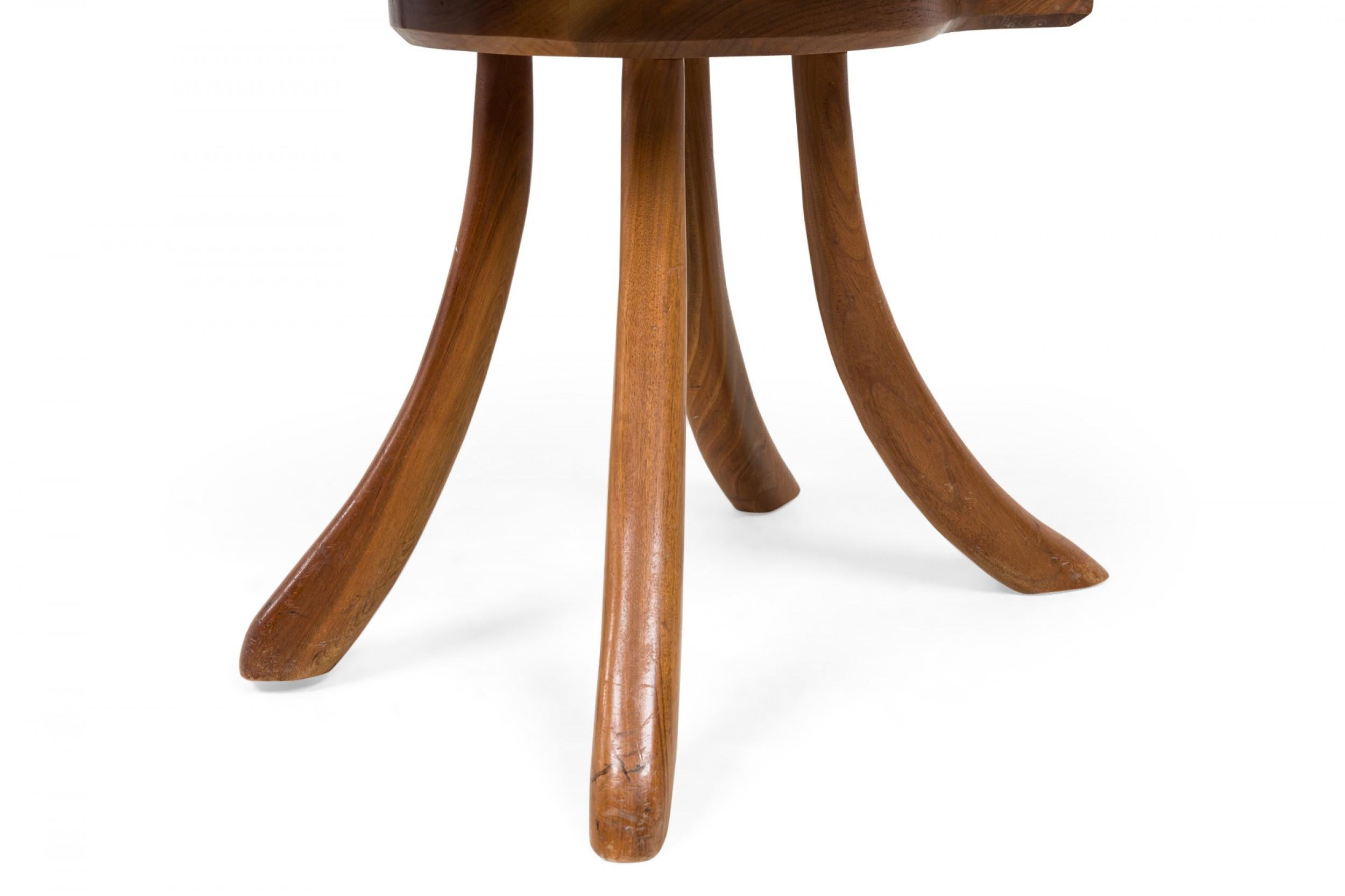 Set of 7 Jeffrey Greene American Modern Walnut High Back Dining Chairs For Sale 9