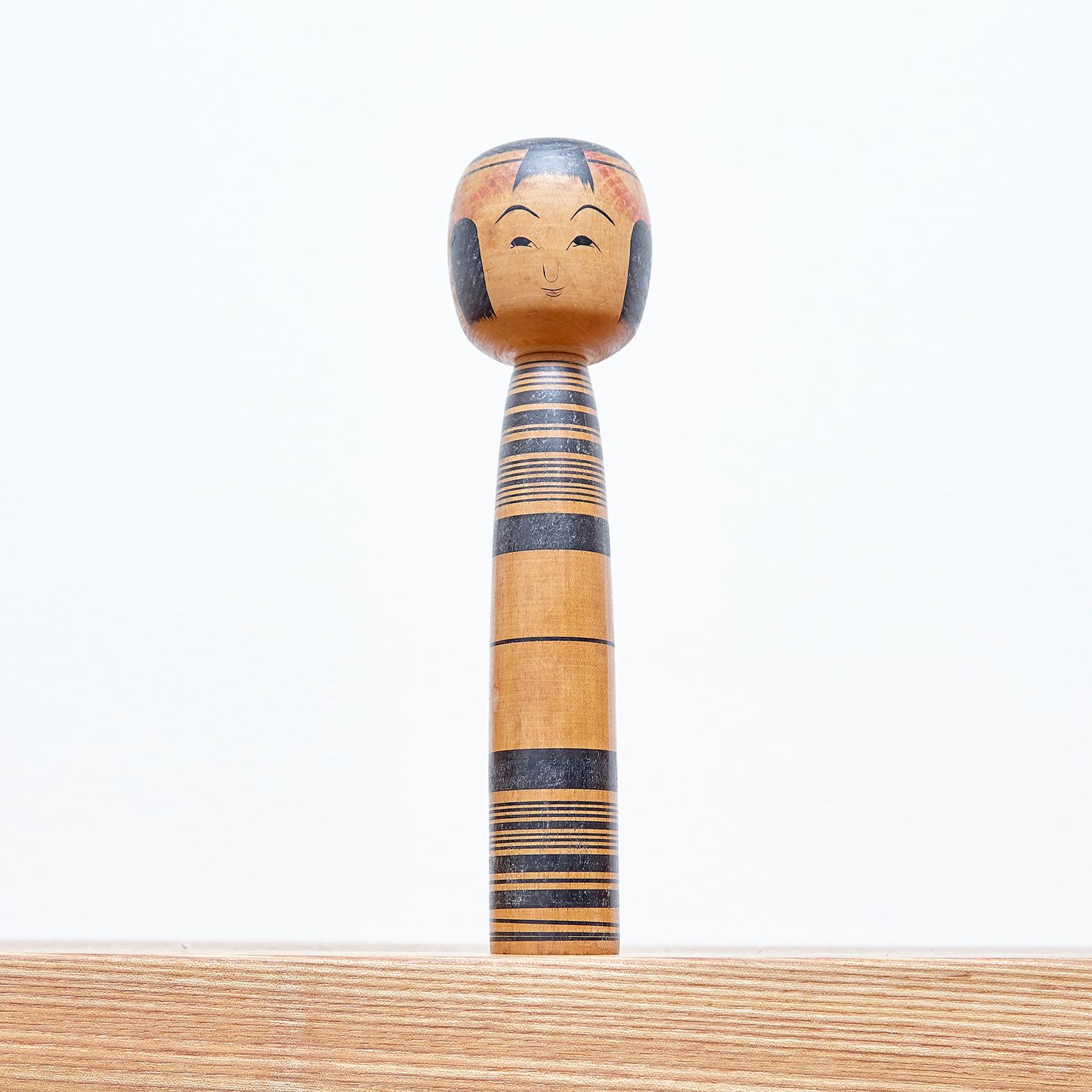 Set of 7 Kokeshi Japanese Wood Hand Painted Doll 5