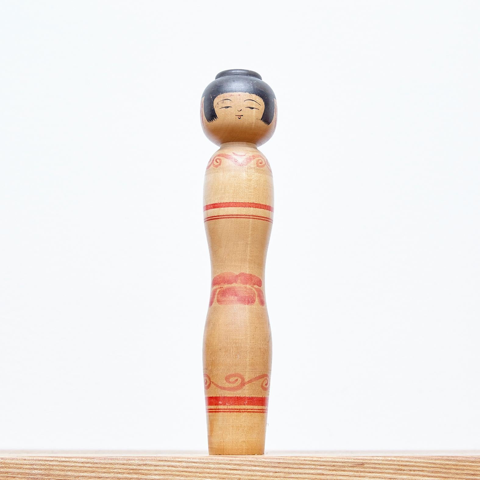 Set of 7 Kokeshi Japanese Wood Hand Painted Doll 8