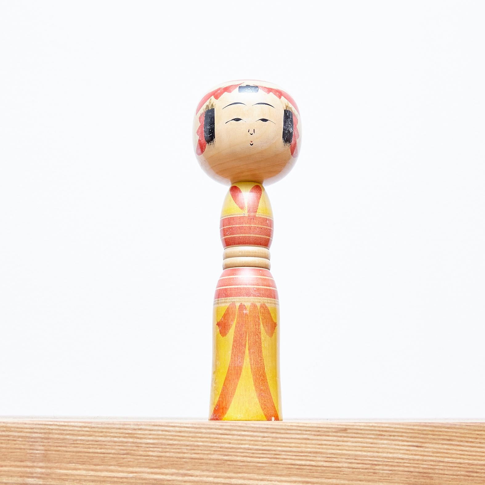 Set of 7 Kokeshi Japanese Wood Hand Painted Doll 11