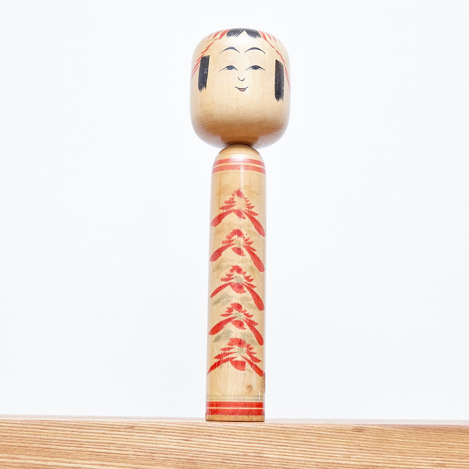 Set of 7 Kokeshi Japanese Wood Hand Painted Doll 1