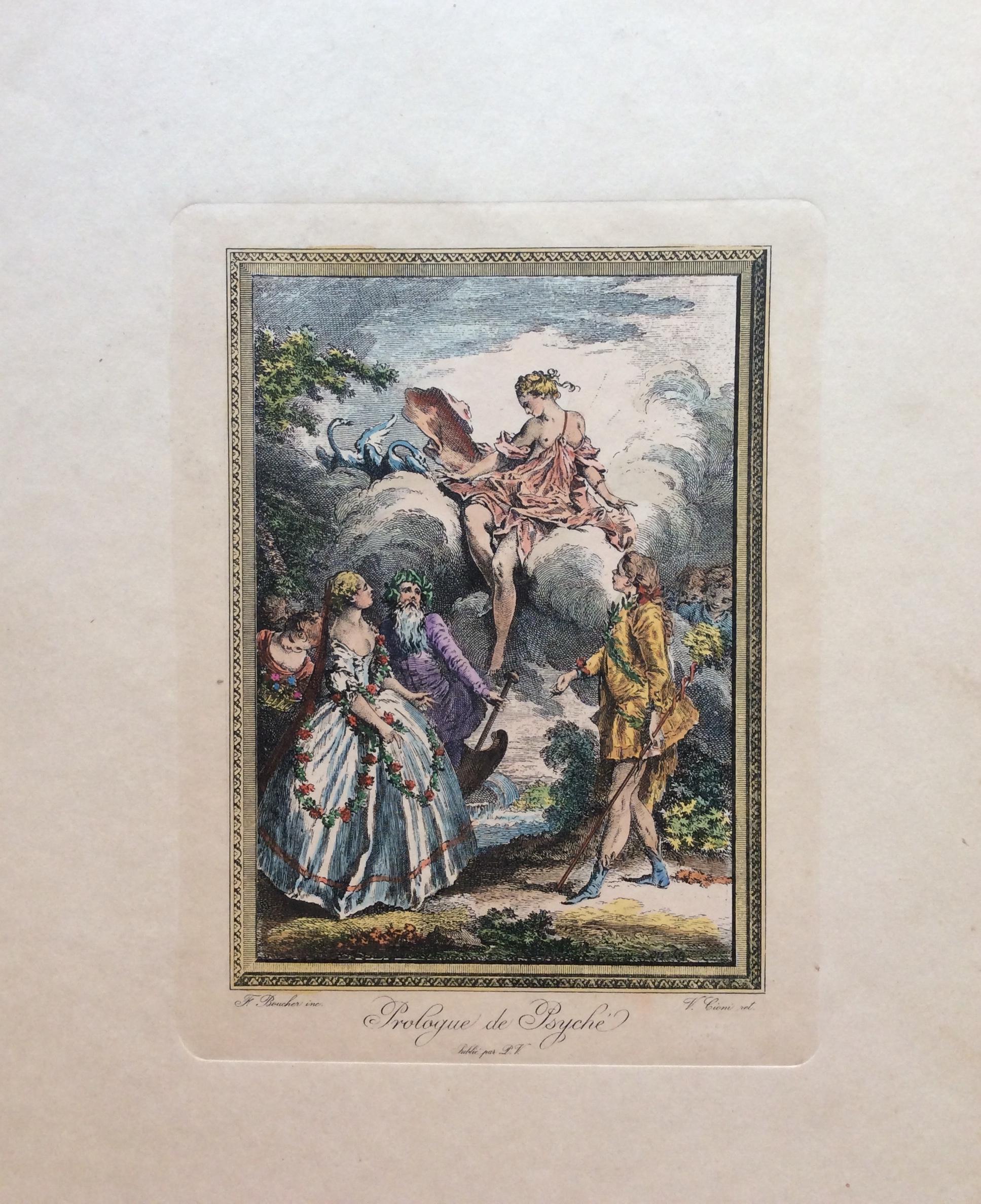 Set of 7 Late 18th Century Neoclassical François Boucher French Engraving Prints 2