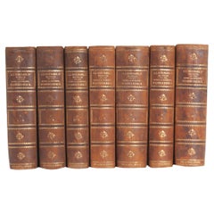 Set of 7 Leather Bound Dutch Dictionaries