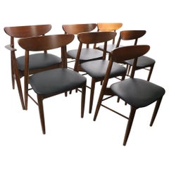 Ensemble de 7 chaises de salle à manger Mid Century par Stanley