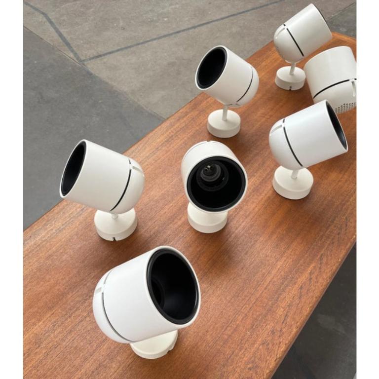 Tedesco Set di 7 lampade da parete o da soffitto tedesche di metà secolo A Space, anni '70 in vendita