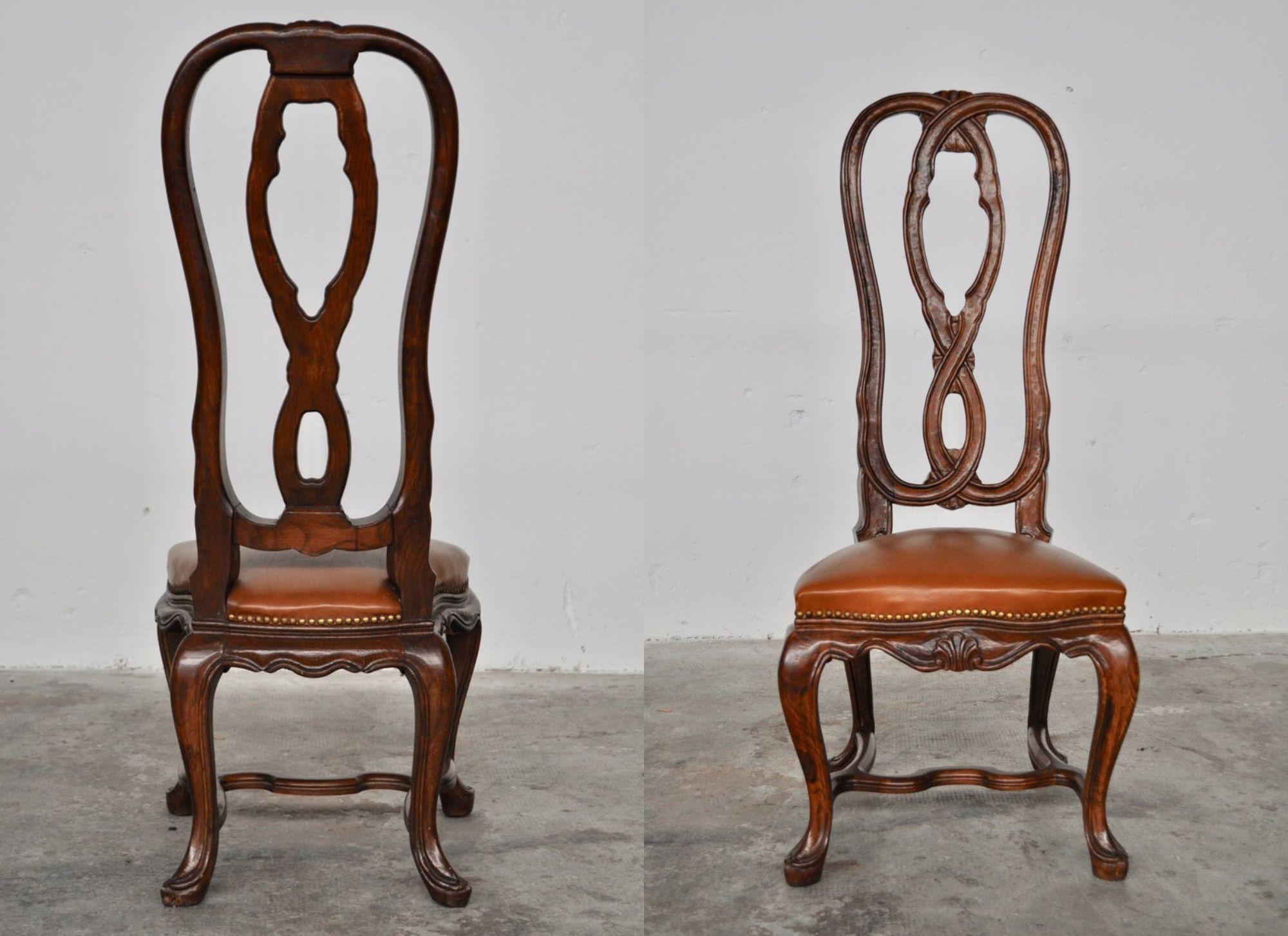 Élevez votre salle à manger avec cet ensemble exquis de 7 chaises de salle à manger en frêne italien du milieu du siècle.

Fabriquées en bois de frêne de haute qualité et dotées d'une assise en cuir naturel, ces chaises illustrent un design et un