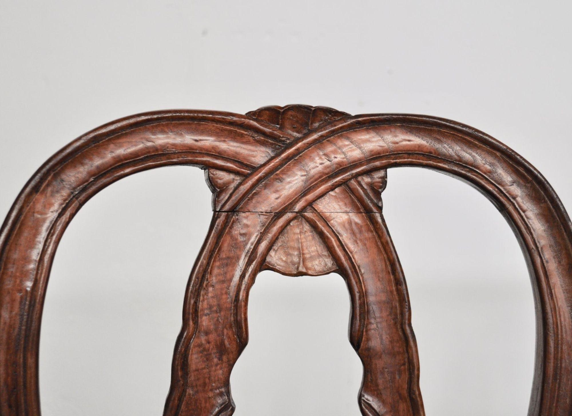 Bois Ensemble de 7 chaises de salle à manger en frêne italien du milieu du siècle dernier en vente