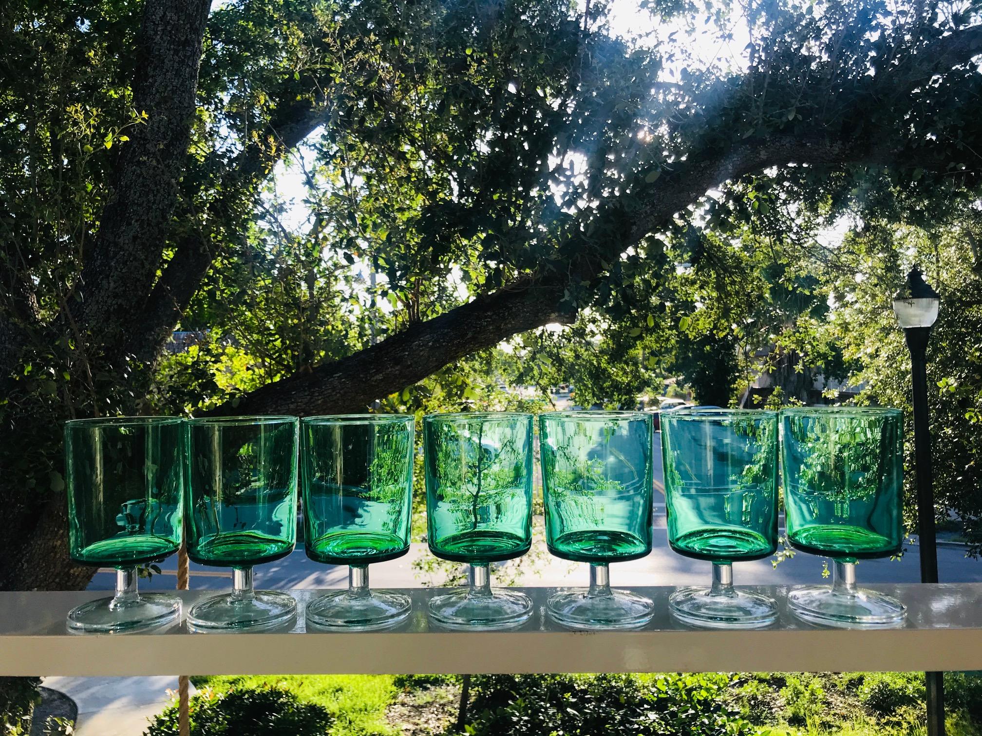 modern crystal glasses