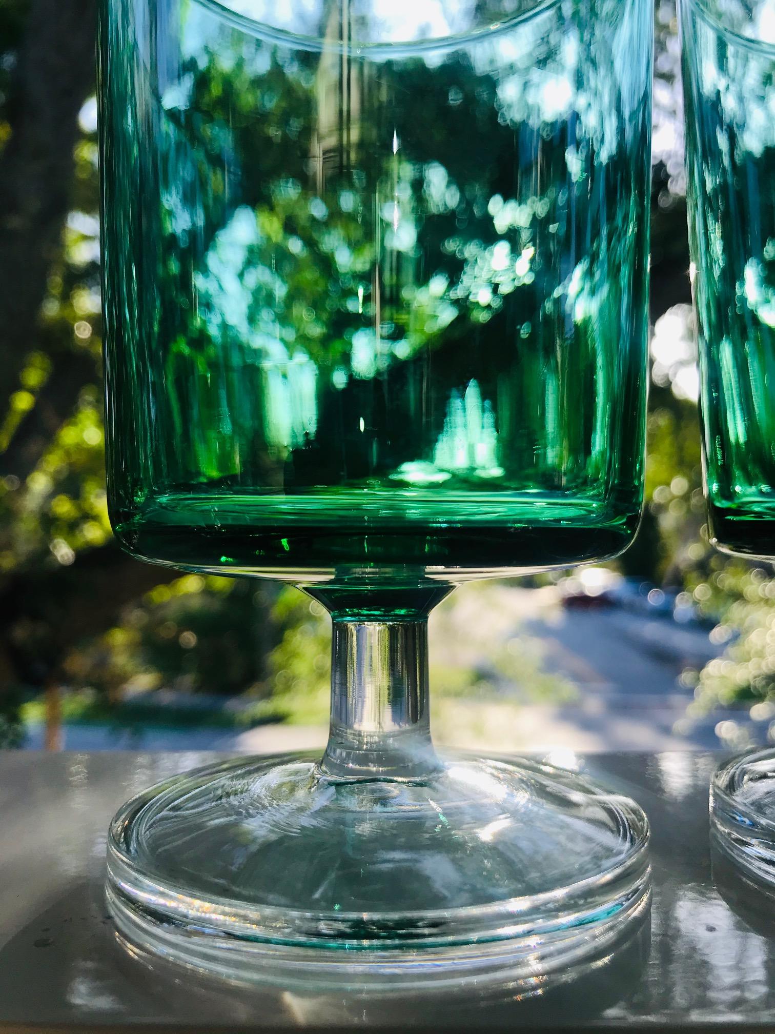 mid century wine glasses