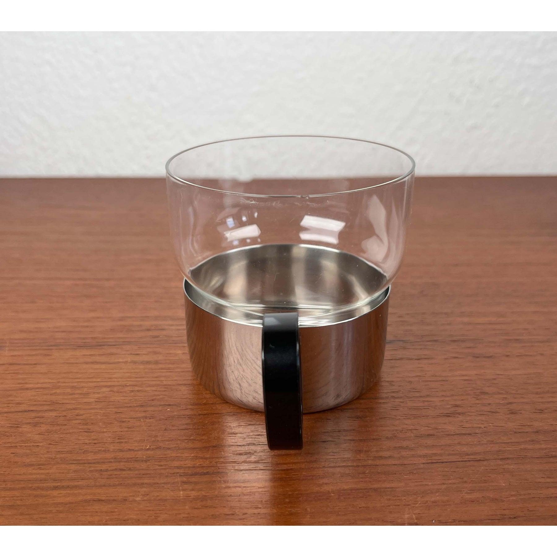 Juego de 7 vasos de té y bandeja alemanes modernos de mediados de siglo de WMF, años 60 en venta 3