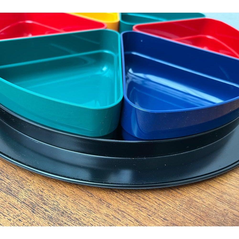 Set of 7 Mid-Century Space Age Bowls and Tray Set from Emsa, 1960s For Sale 3