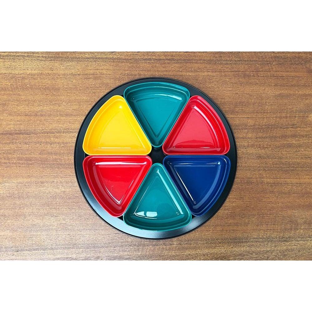 Mid-Century Modern Set of 7 Mid-Century Space Age Bowls and Tray Set from Emsa, 1960s For Sale