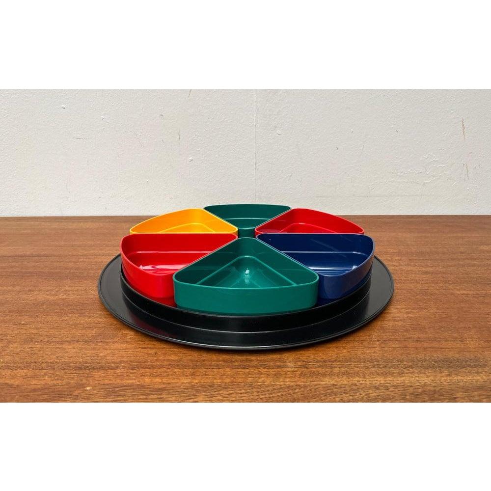German Set of 7 Mid-Century Space Age Bowls and Tray Set from Emsa, 1960s For Sale