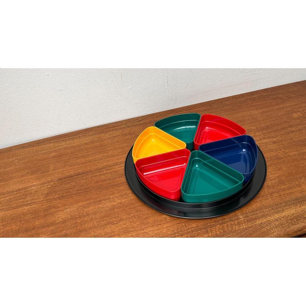 Set of 7 Mid-Century Space Age Bowls and Tray Set from Emsa, 1960s In Excellent Condition For Sale In Hamburg, DE